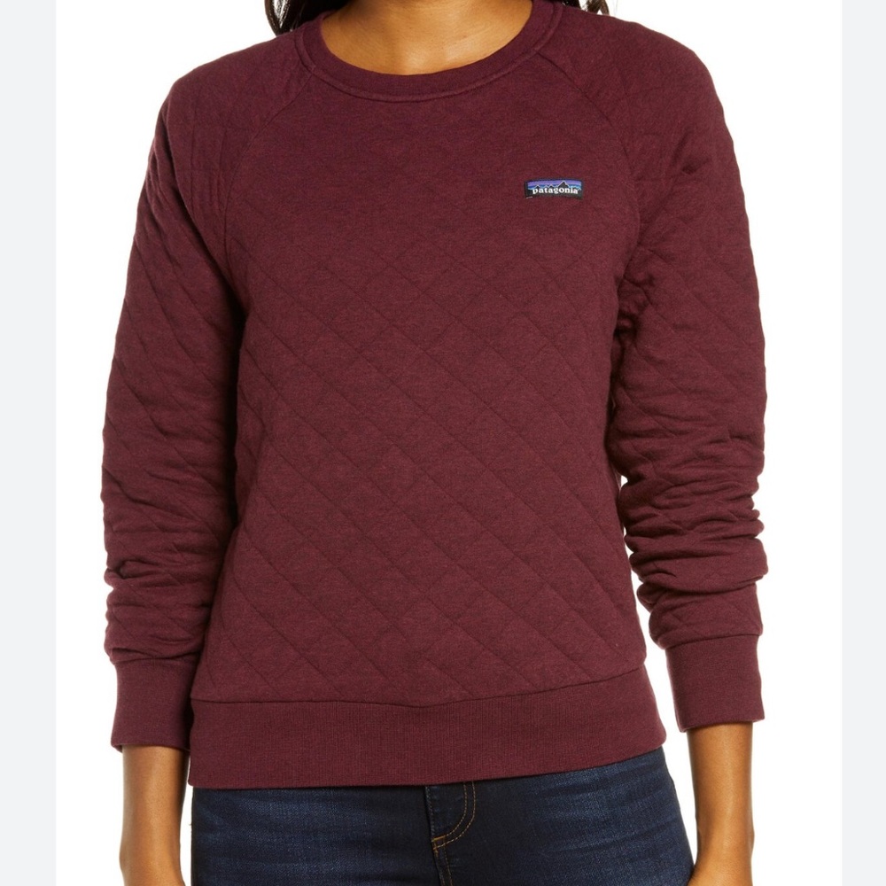 PATAGONIA Vintage Style Quilt Crewneck Women's size Small